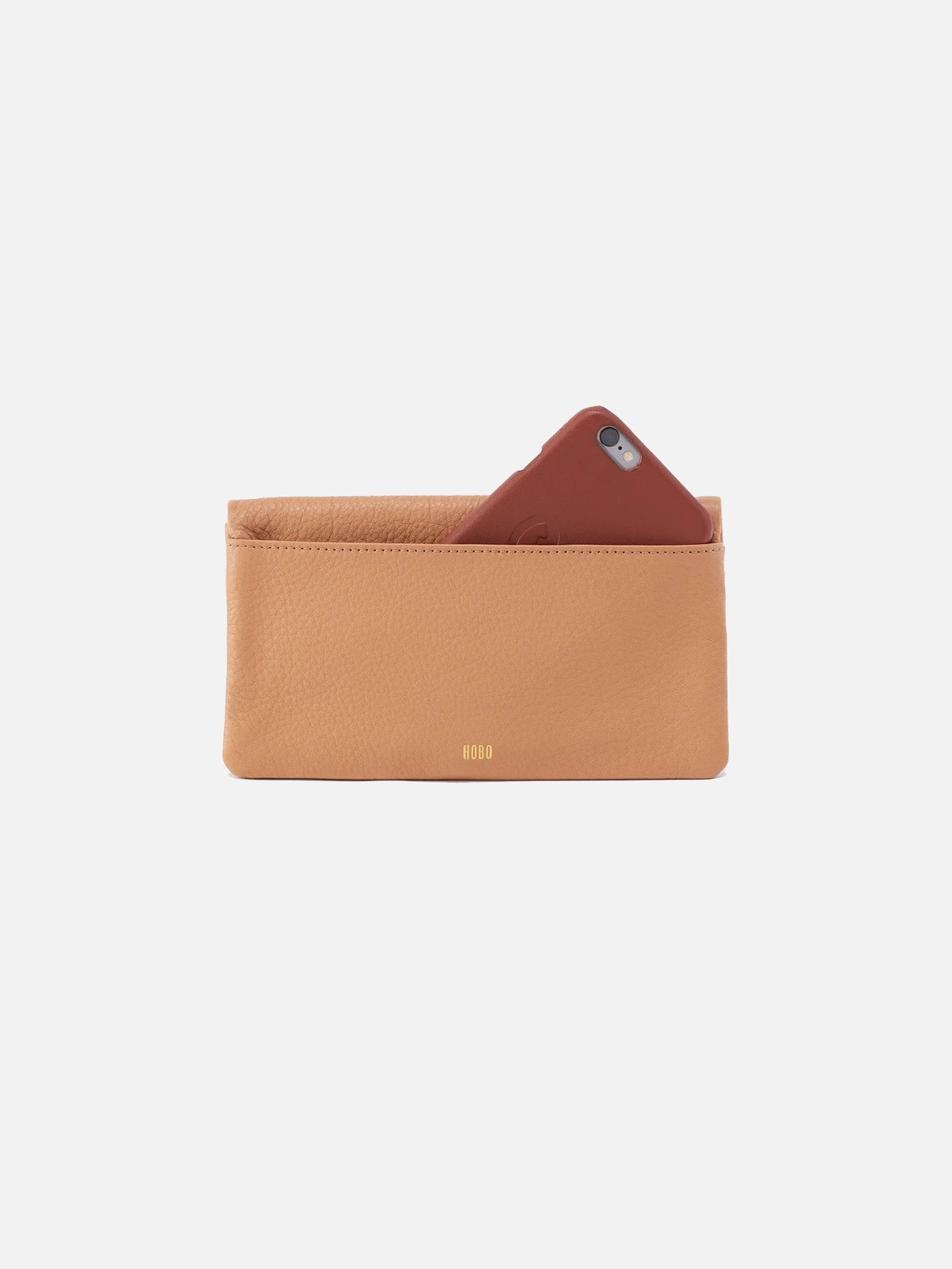 HOBO Lumen Continental Wallet Sandstorm Pebbled Leather