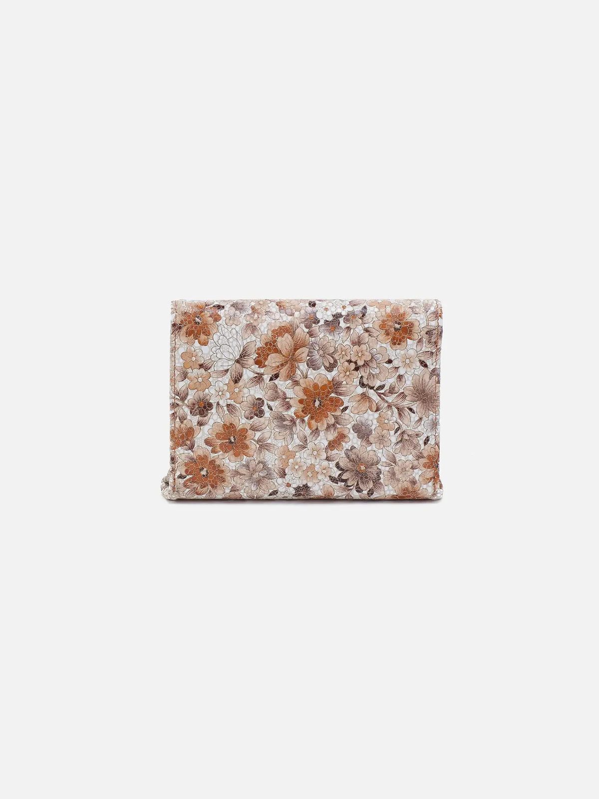 HOBO Robin Printed Leather Compact Wallet in Sepia Bloom