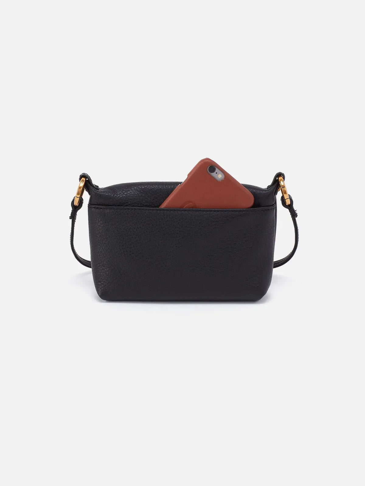 HOBO Run About Pebbled Leather Crossbody Bag in Black