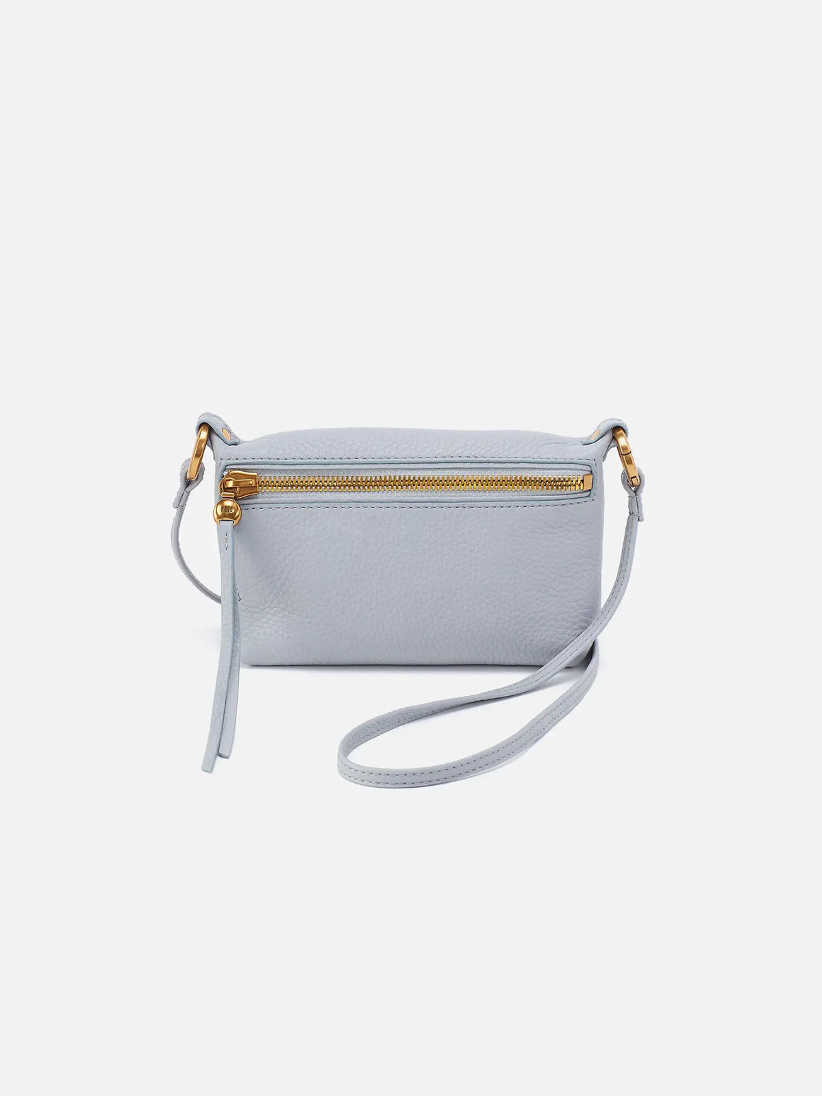 HOBO Run About Pebbled Leather Crossbody Bag in Blue Pearl