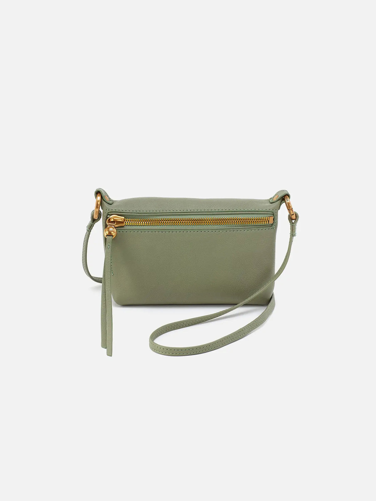 HOBO Run About Pebbled Leather Crossbody Bag in Watercress