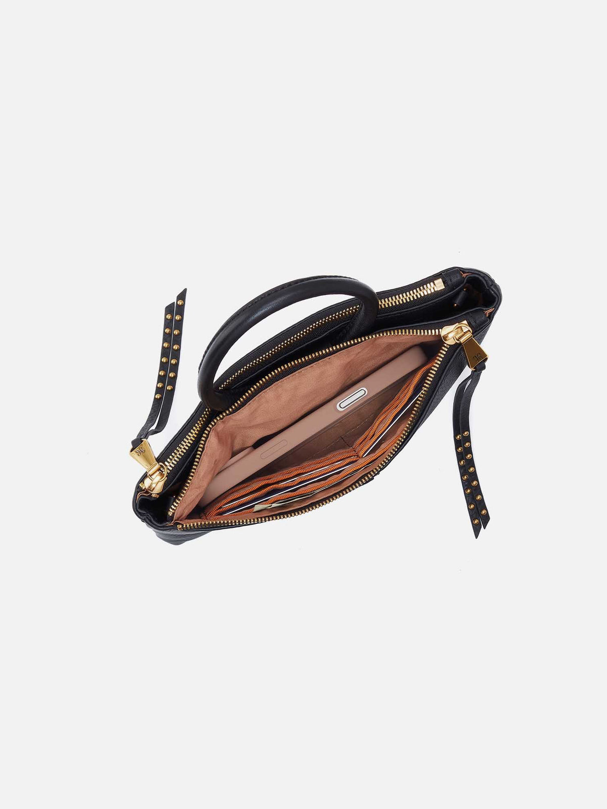 HOBO Sable Ball Crossbody Black Pebbled Leather