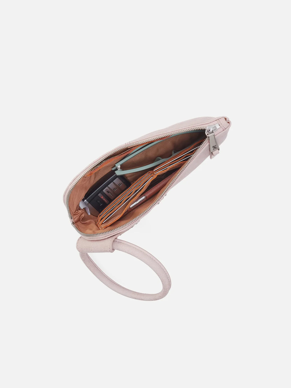 HOBO Sable Buffed Leather Wristlet in Blossom