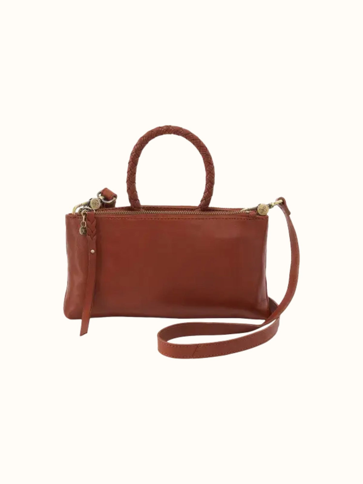 HOBO Sable Crossbody: Washed Leather  kindling brown 