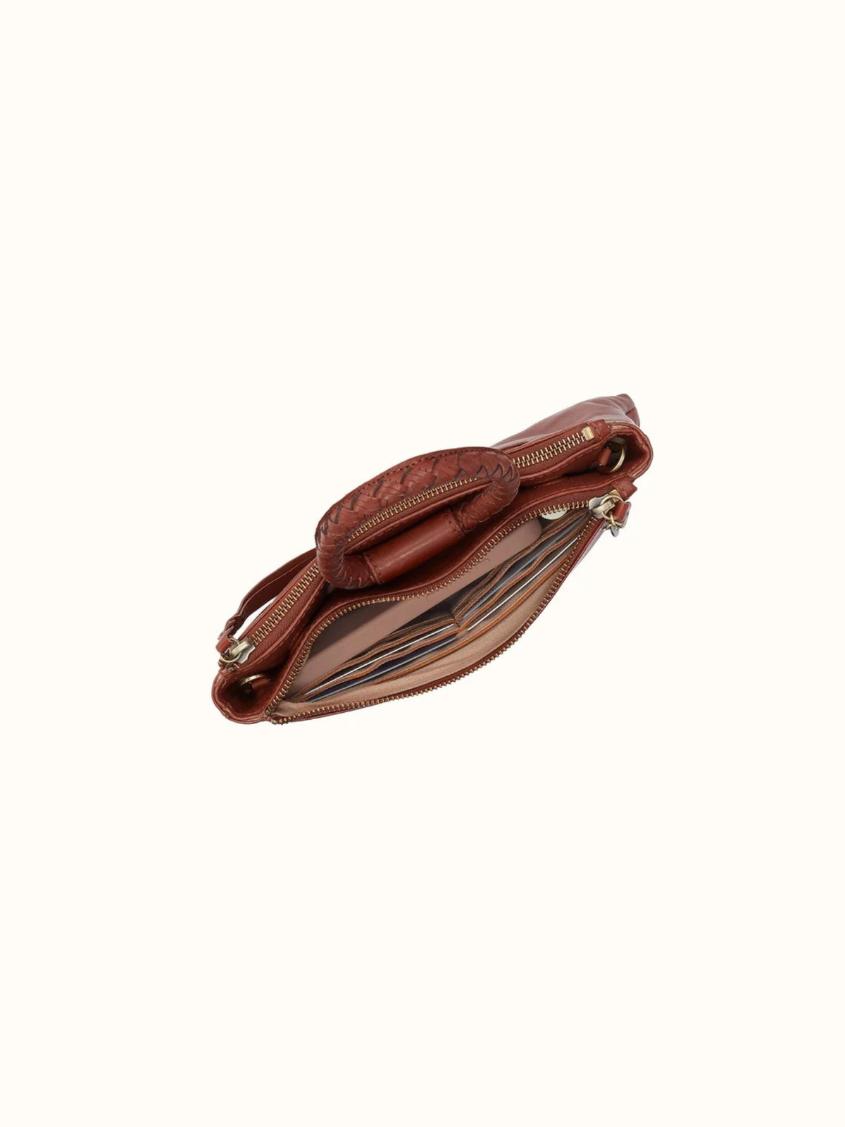 HOBO Sable Crossbody: Washed Leather  kindling brown 