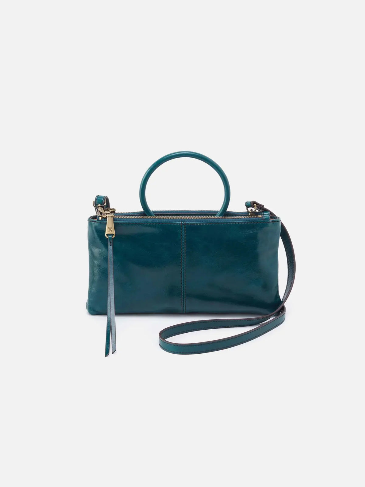 HOBO Sable Polished Leather Crossbody Bag in Wild Bluegrass