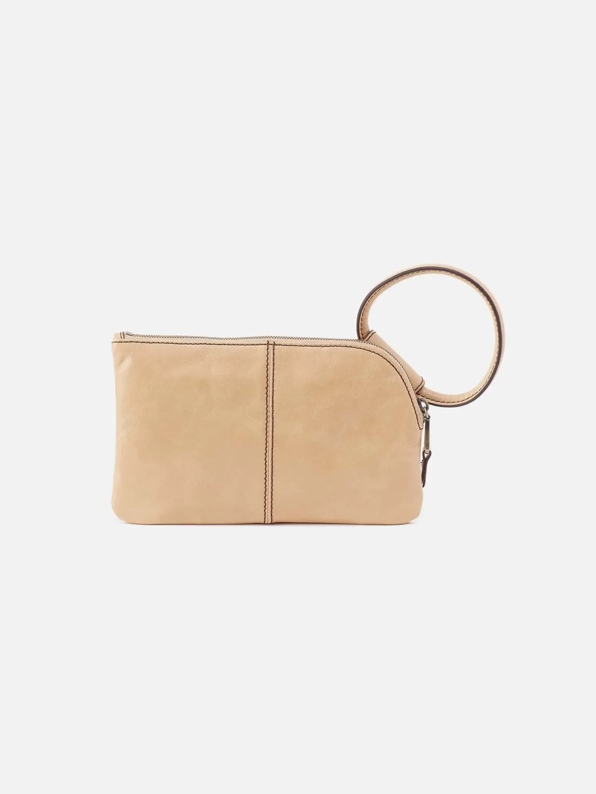 HOBO Sable Polished Leather Wristlet Desert Sand