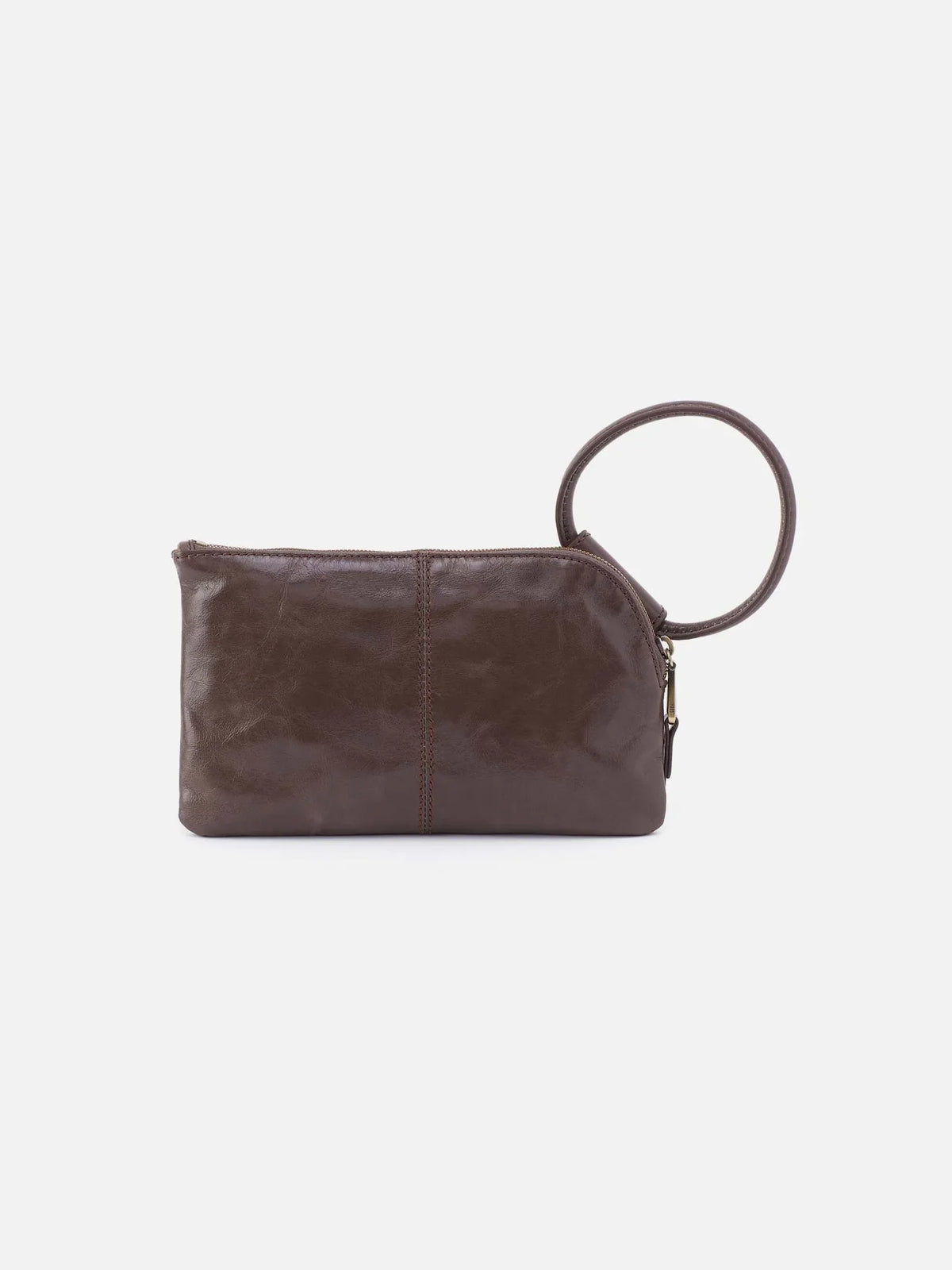 HOBO Sable Polished Leather Wristlet in Hearthstone