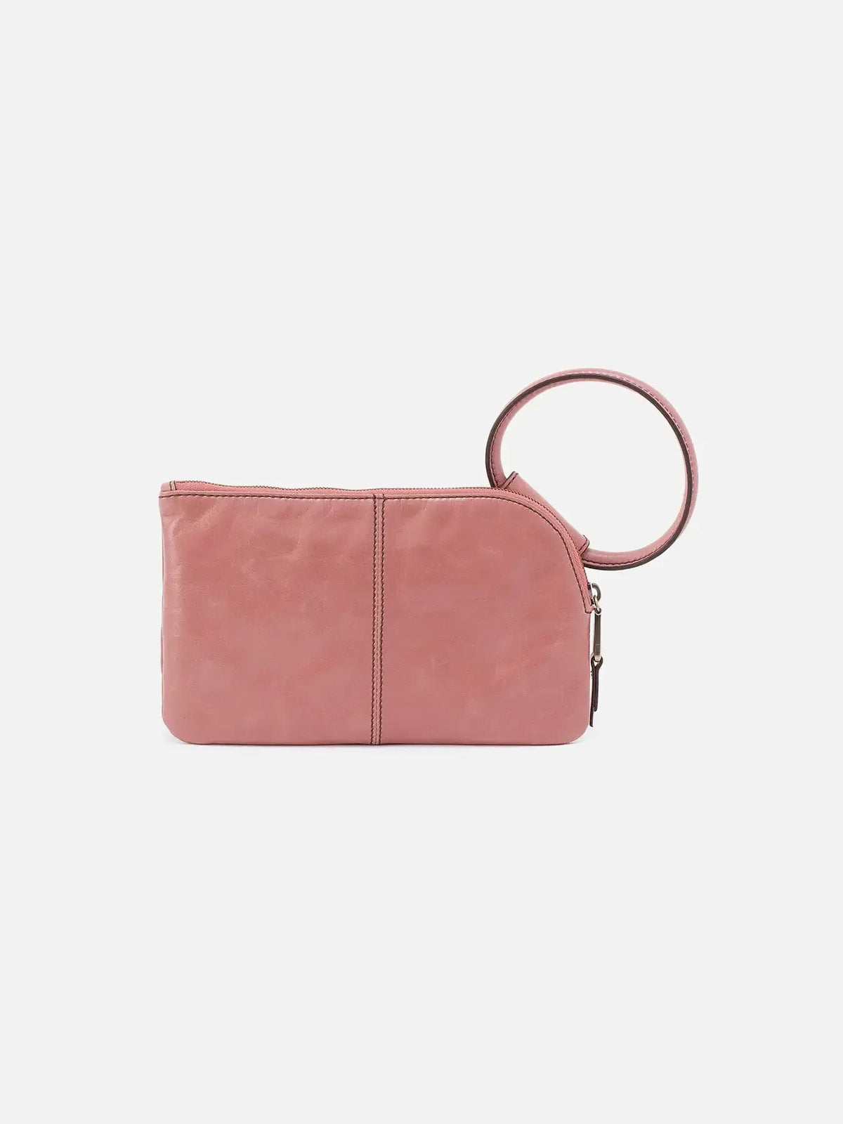 HOBO Sable Polished Leather Wristlet in Rose