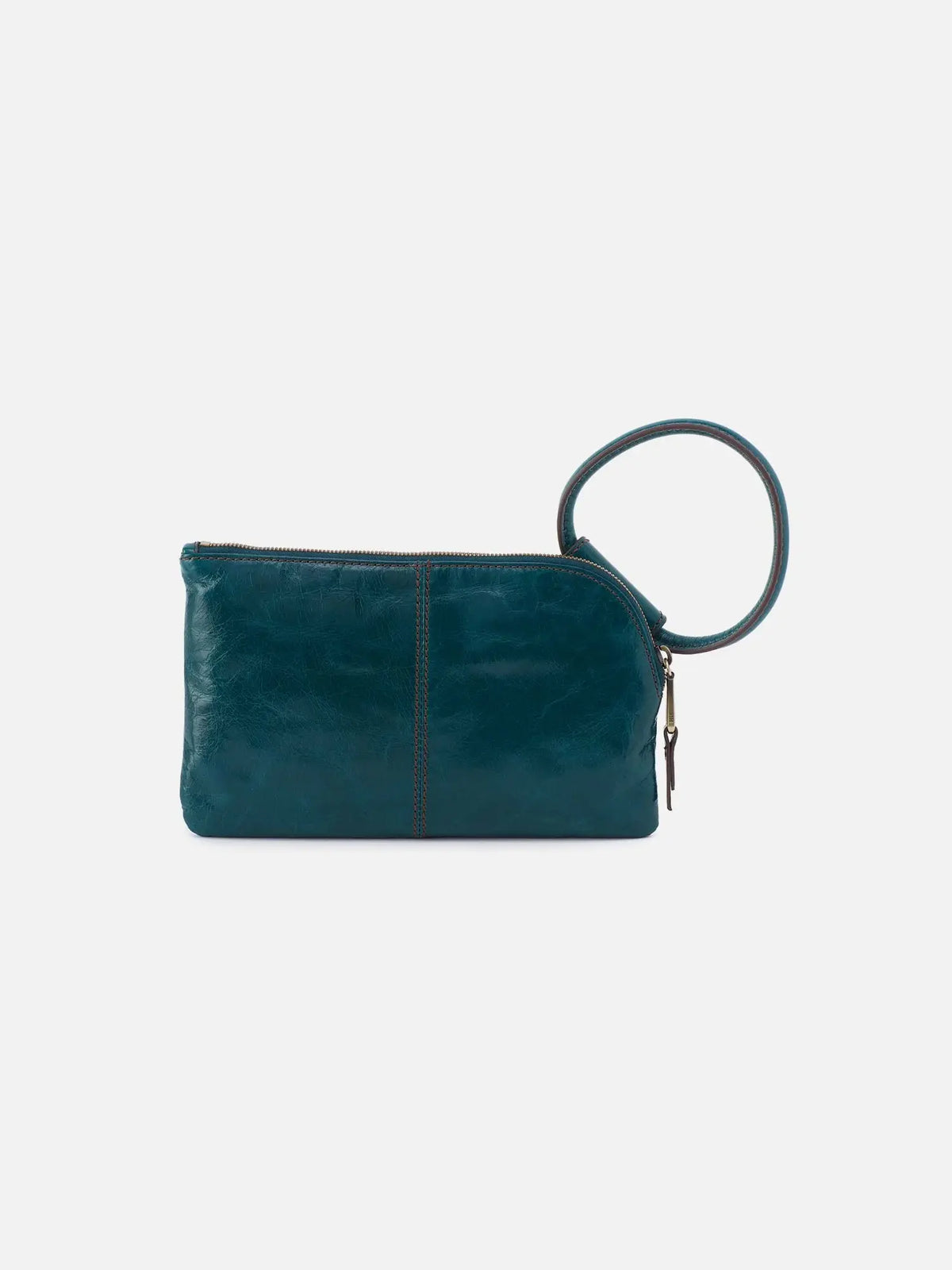 HOBO Sable Polished Leather Wristlet in Wild Bluegrass