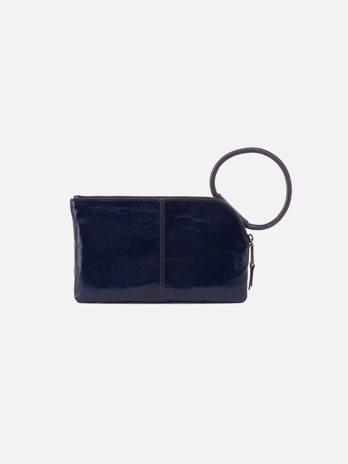 HOBO Sable Polished Leather Wristlet in Nightshade