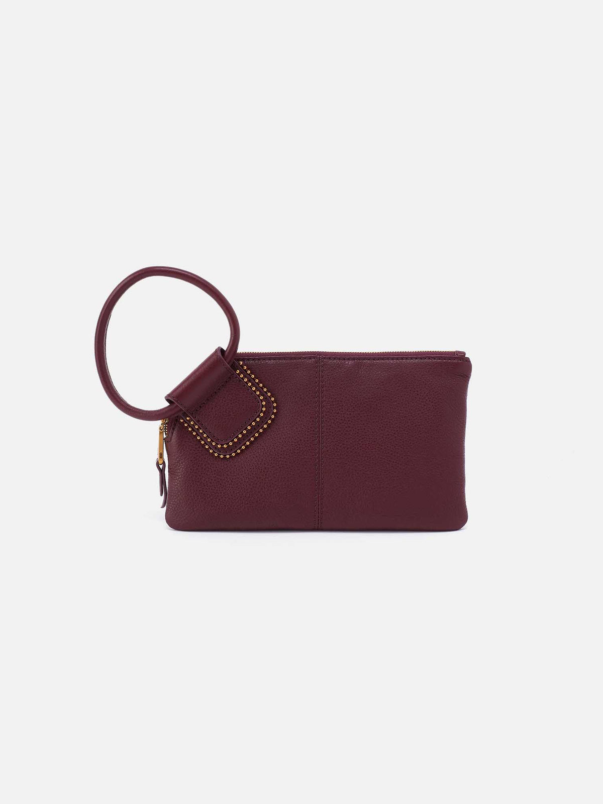 HOBO Sable Wristlet Mulberry Glaze Pebbled Leather