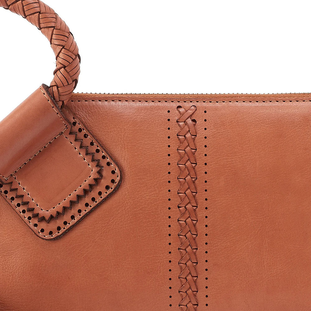 HOBO Sable Washed Leather Wristlet in Harvest Wheat
