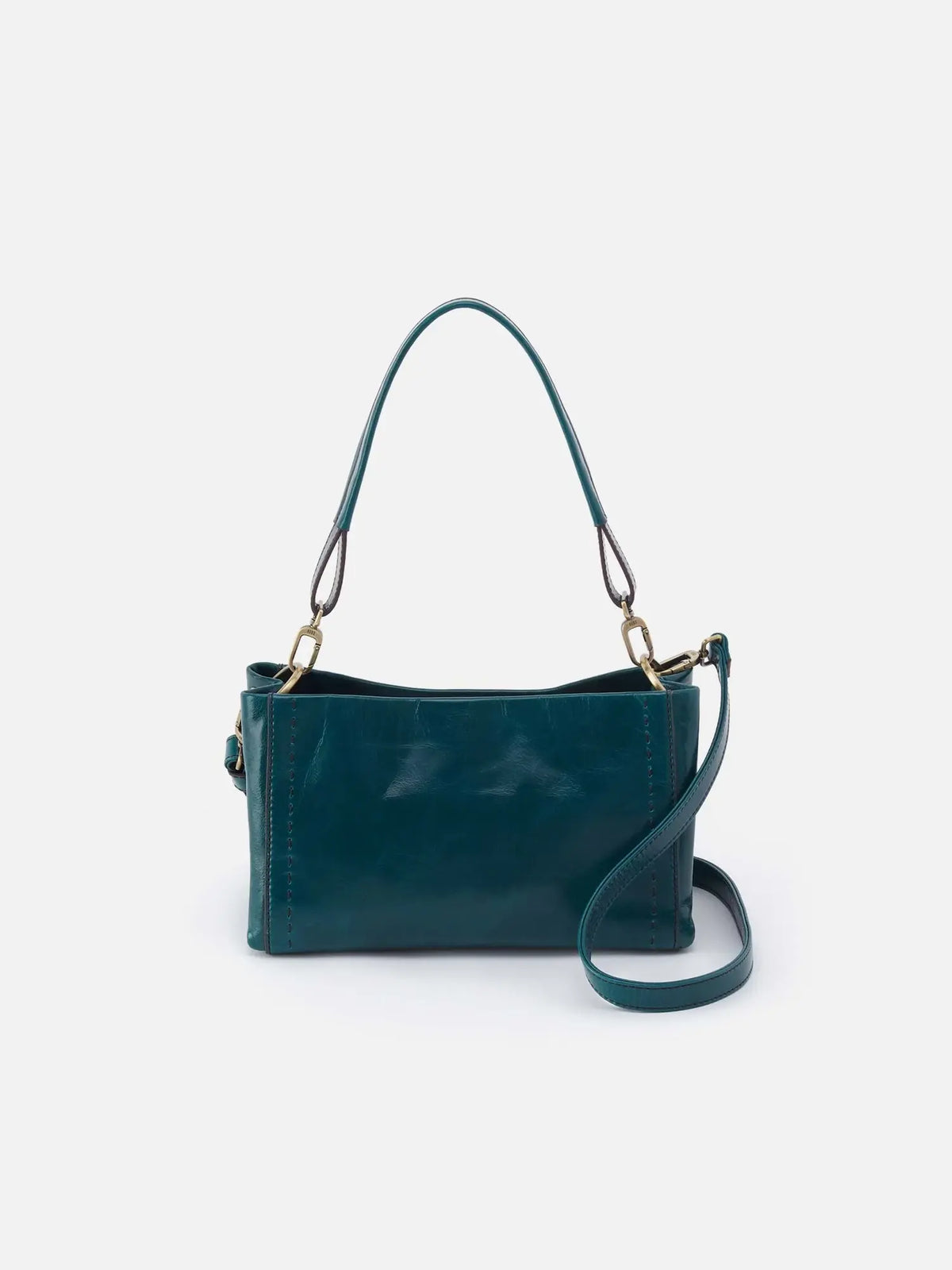HOBO Seneca Shoulder Crossbody Polished Leather Wild Bluegrass