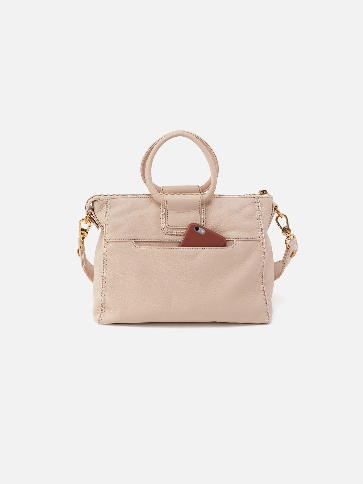 HOBO Shelia Medium Satchel in Stonewash Pebbled Leather