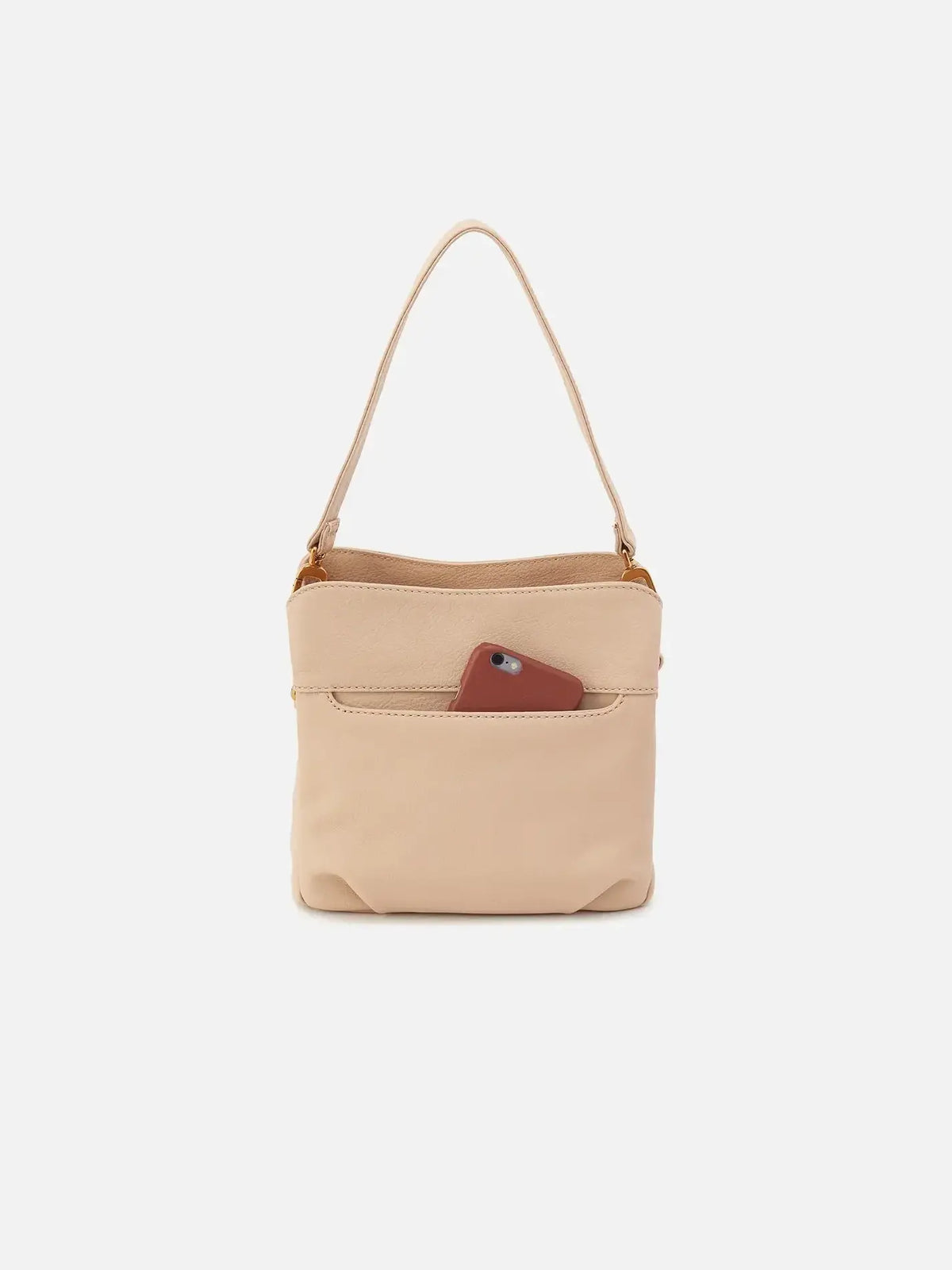 HOBO Starr Convertible Shoulder Bag Pebbled Leather Linen