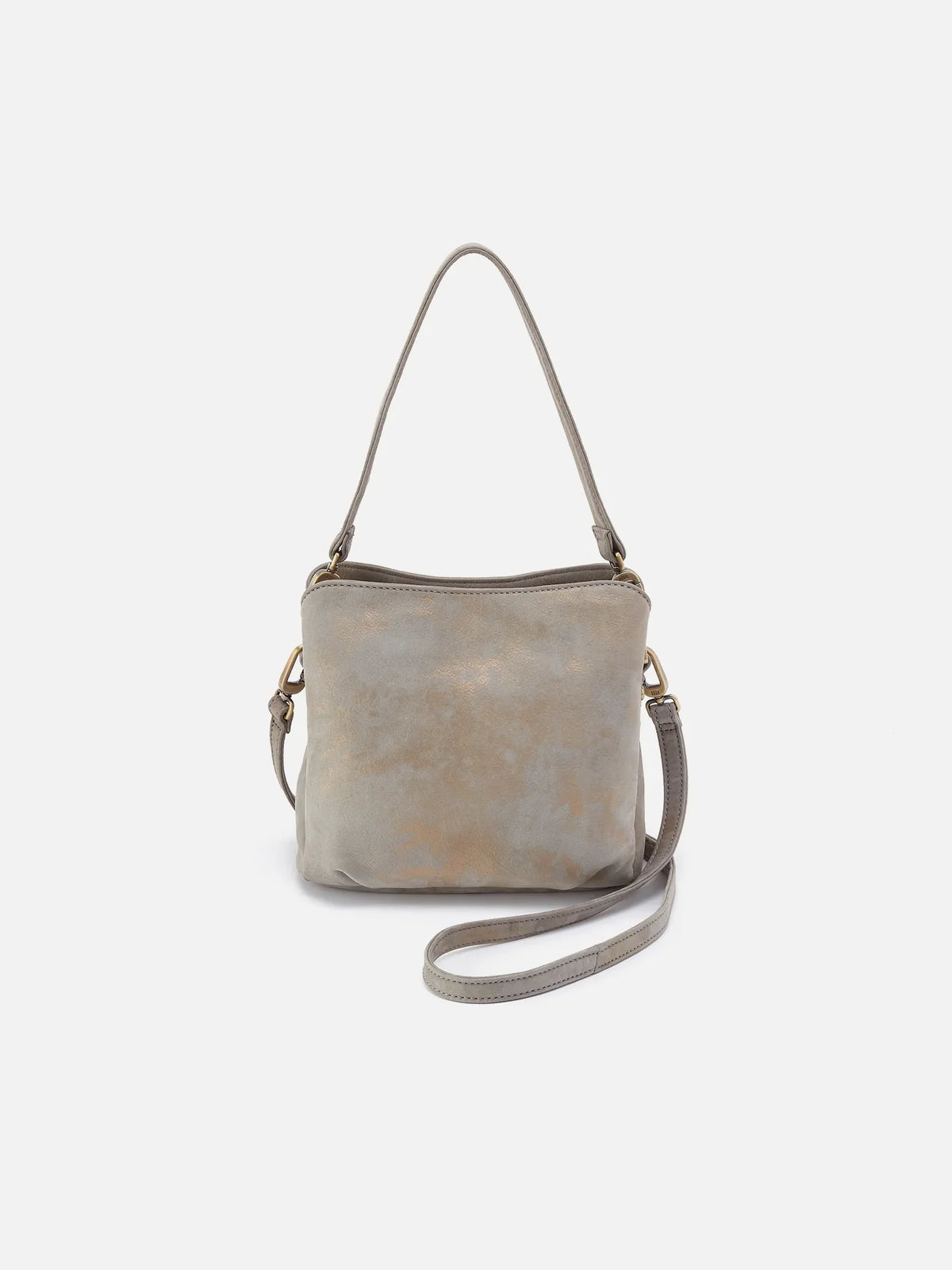 HOBO Starr Convertible Shoulder Bag Golden Granite Nubuck Leather