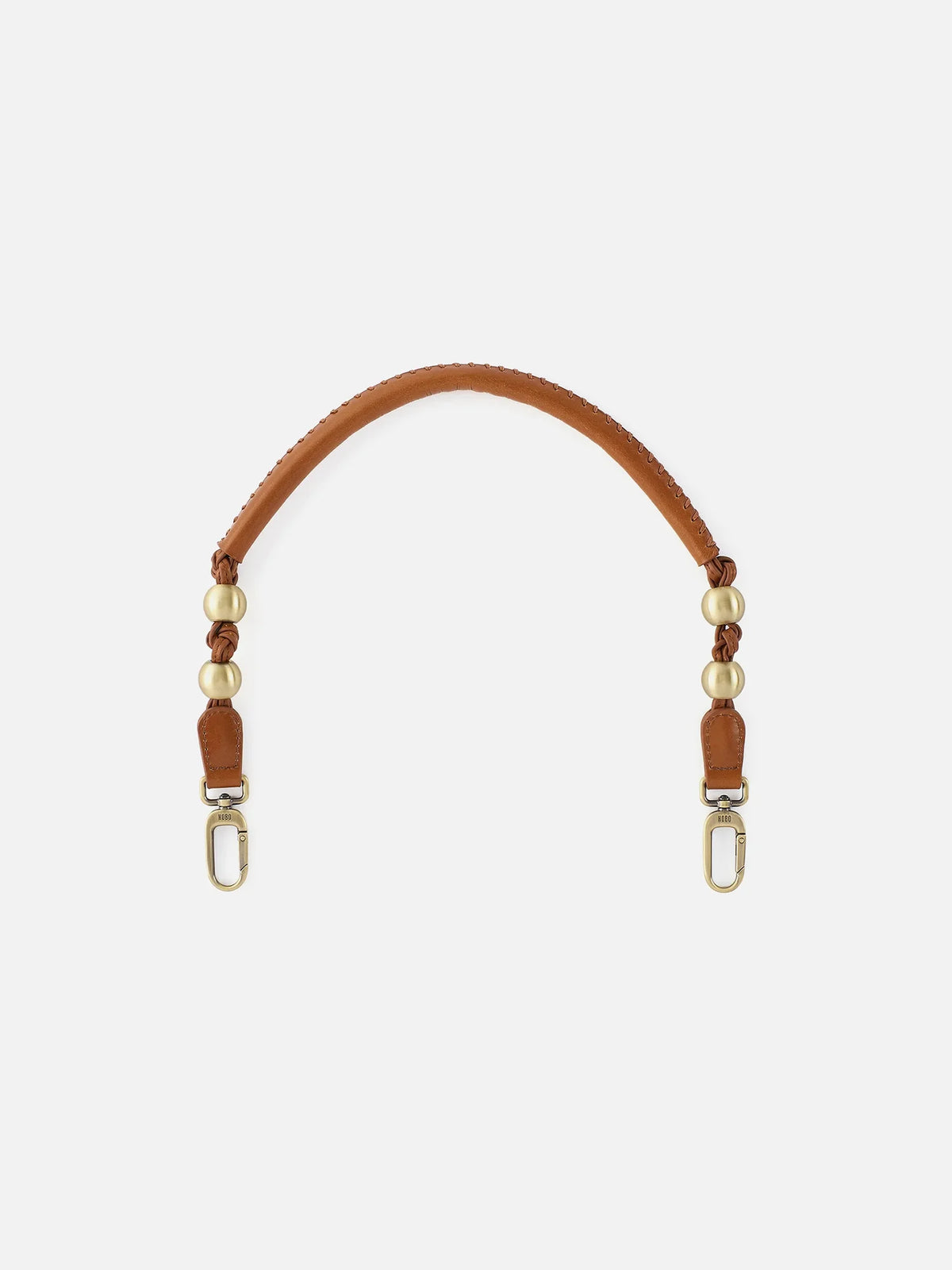 HOBO Tamborine Polished Leather Bag Strap Truffle