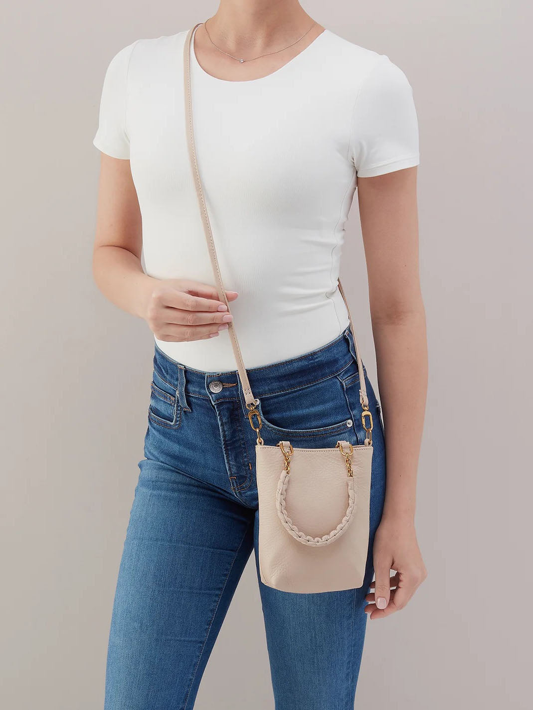 HOBO Tennessee Mini Bag Stonewash Pebbled Leather