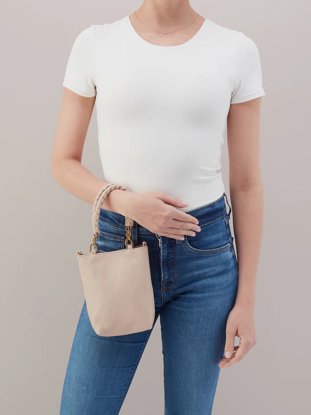 HOBO Tennessee Mini Bag Stonewash Pebbled Leather