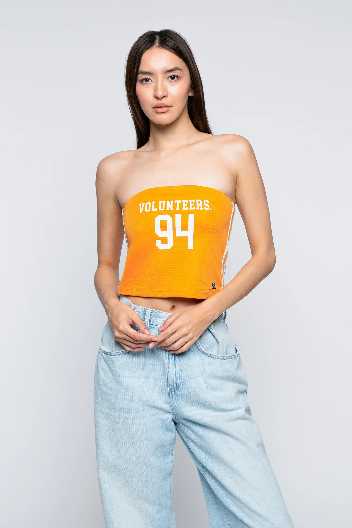 University of Tennessee Jersey Tube Top  orange white