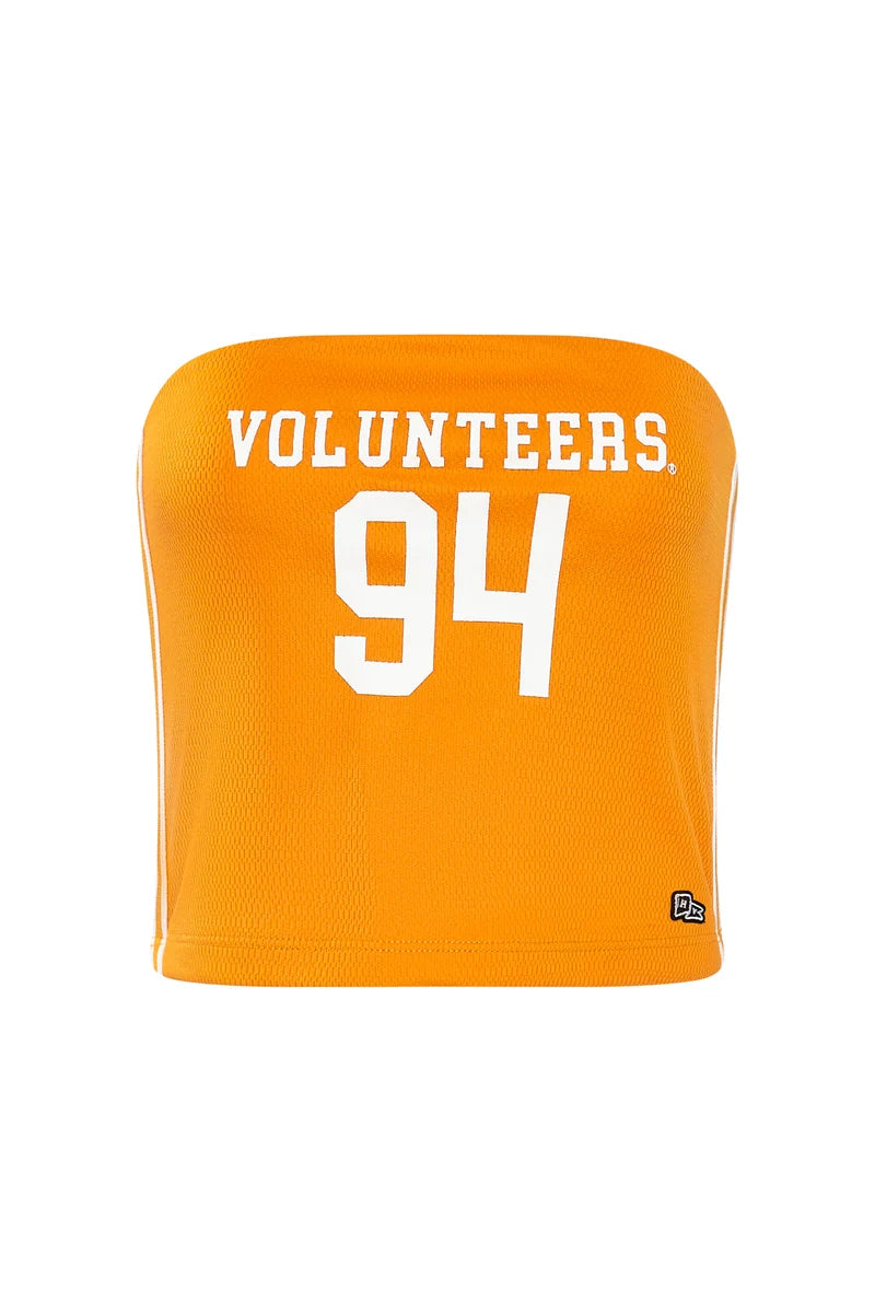 University of Tennessee Jersey Tube Top  orange white