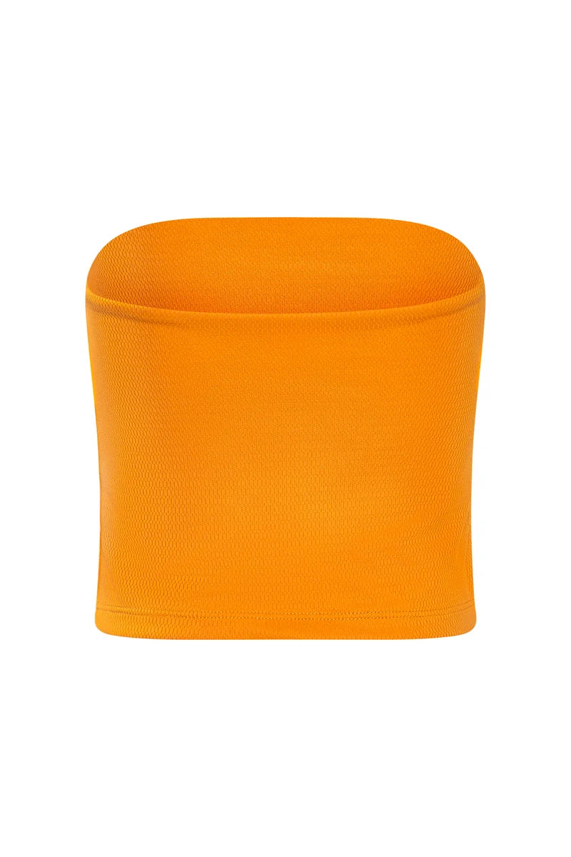 University of Tennessee Jersey Tube Top  orange white