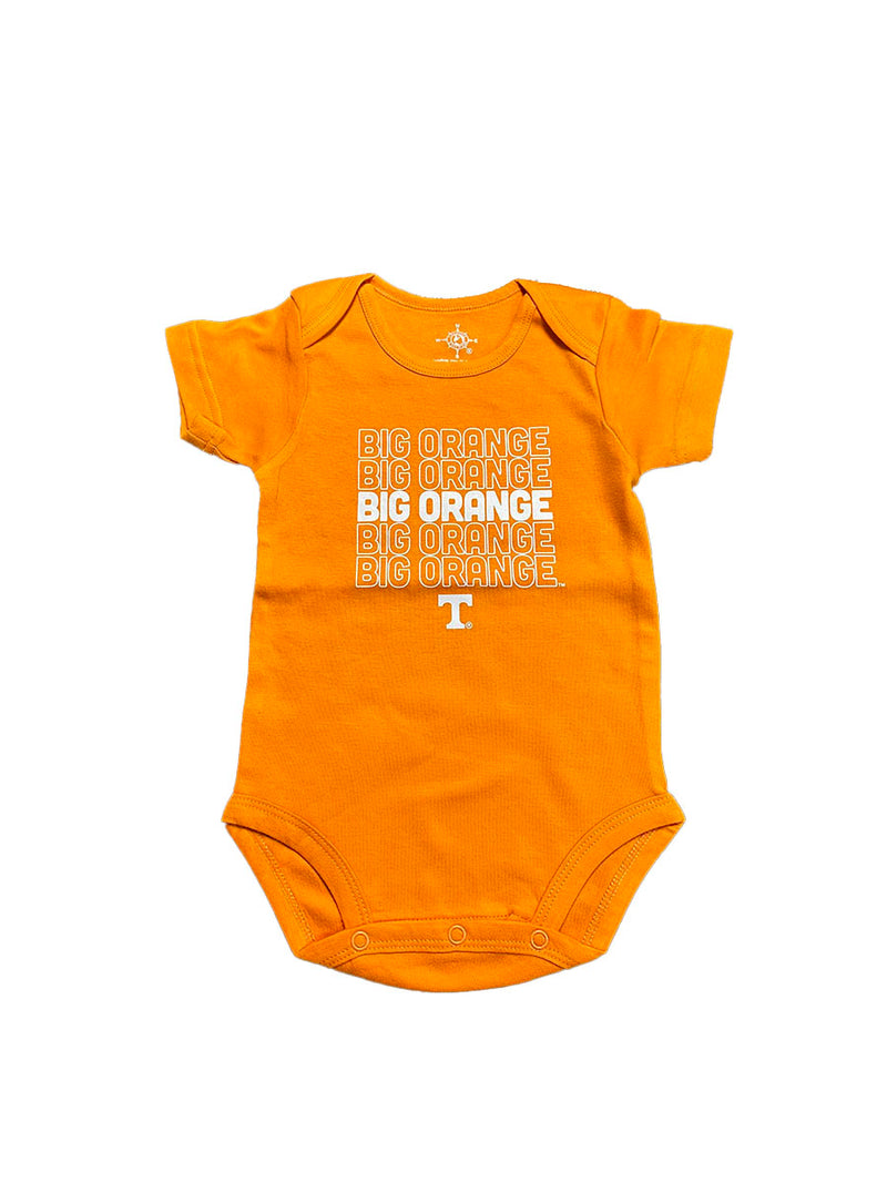 university of tennessee orange game day baby graphic bodysuit for game day-go big orange