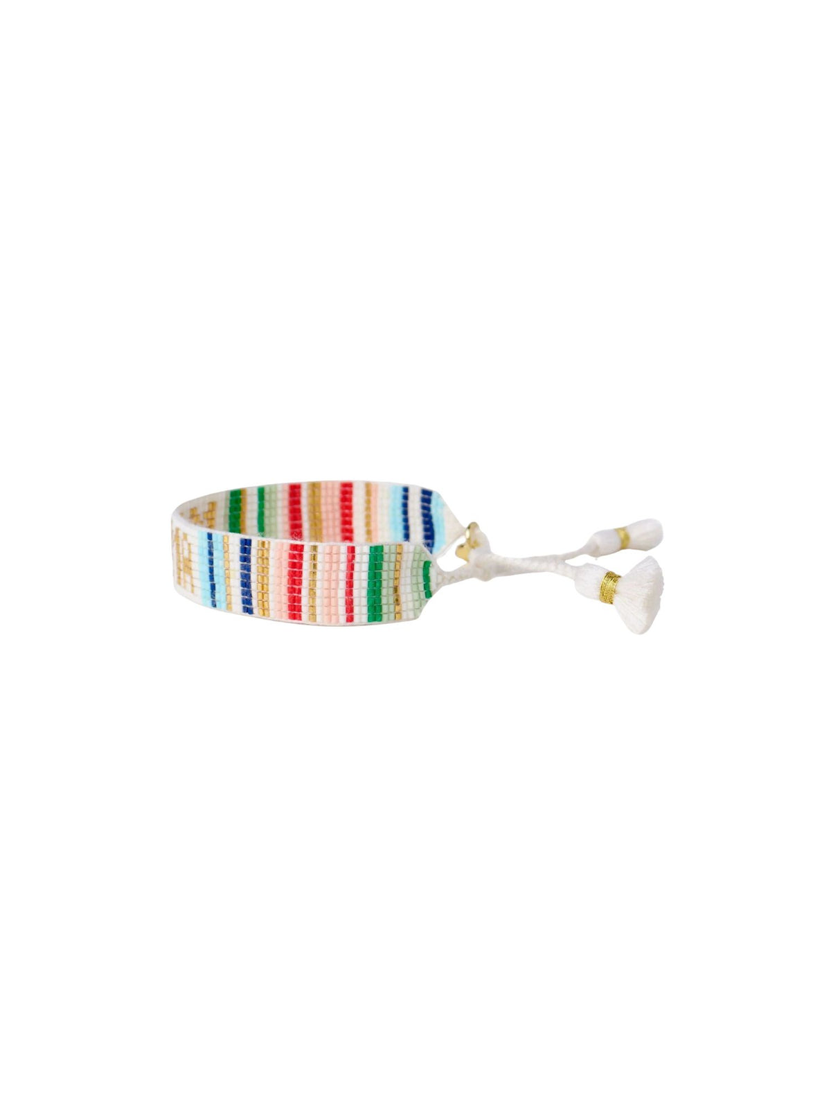 Gabby Mama Adjustable Beaded Bracelet rainbow
