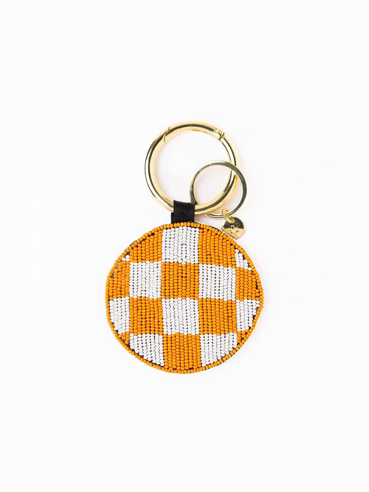 Ink & Alloy Gameday Football Beaded Bag Charm Orange & White University of Tennessee Volunteers