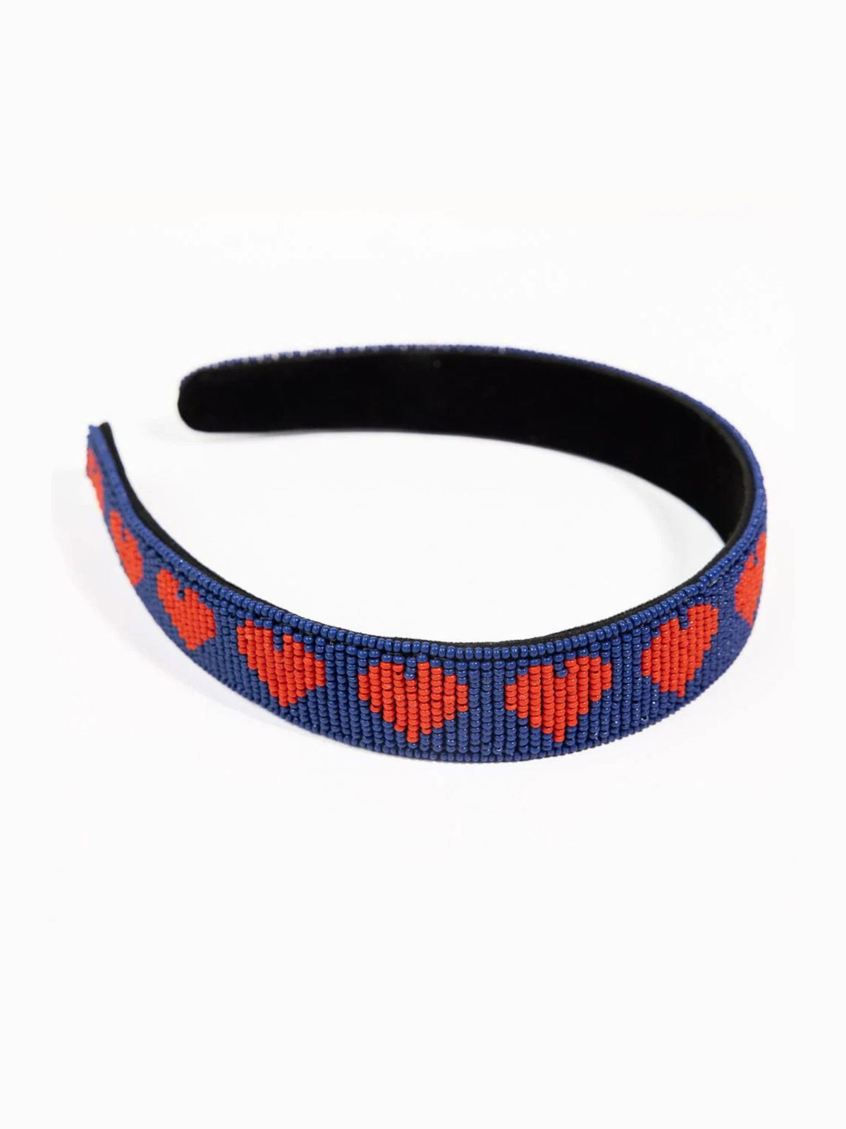 Stevie Hearts Beaded Headband