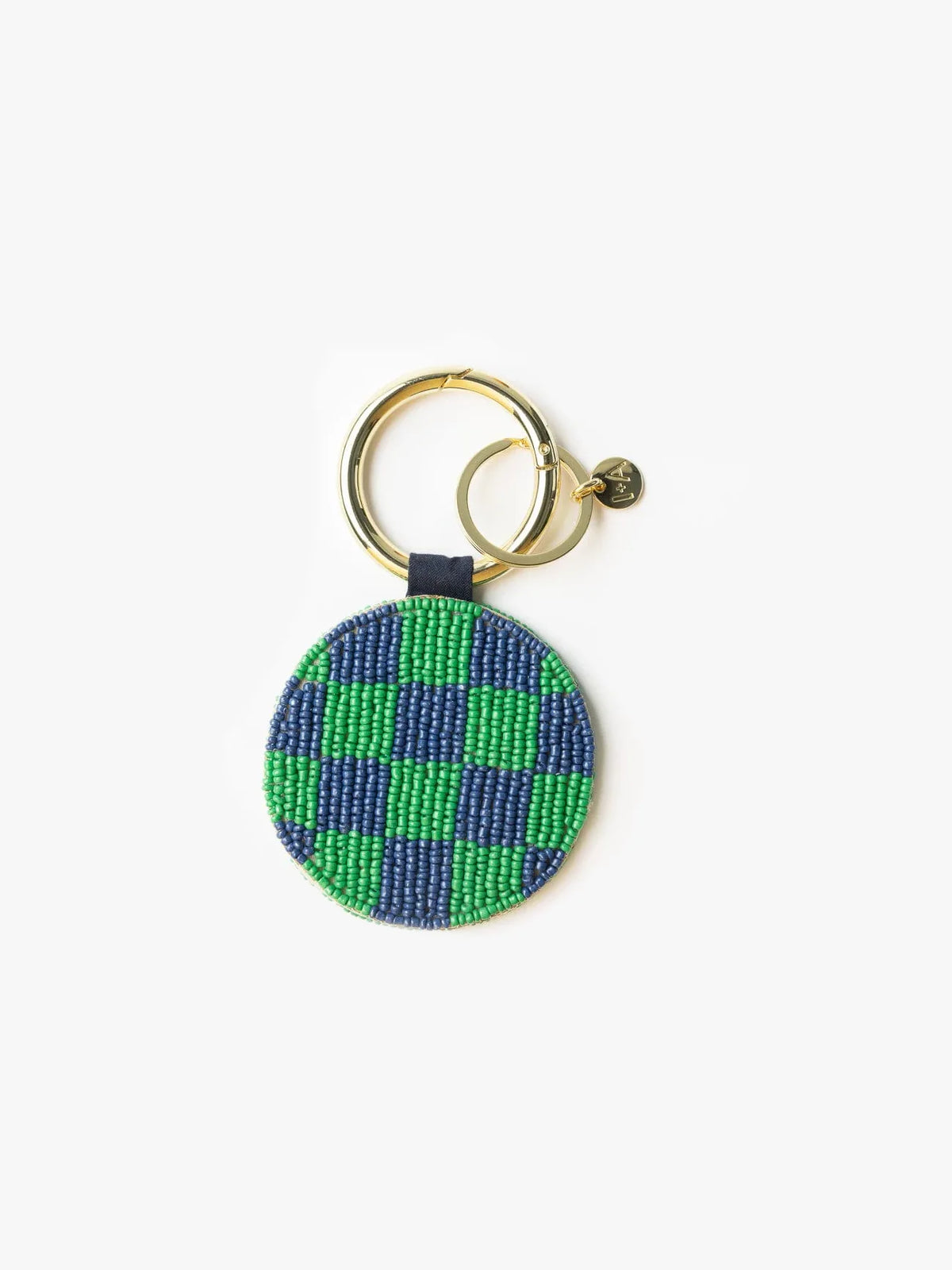 Ink & Alloy Kelsey Cherries Seed Bead Bag Charm Key Chain Red