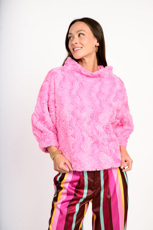 Ivy Jane Faux Fur Popover candy