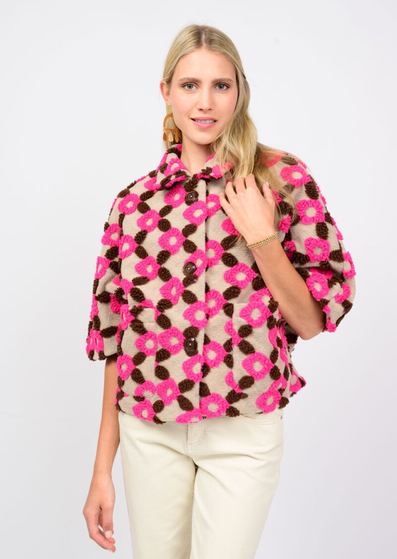 Ivy Jane Pop Flower Capelet pink 