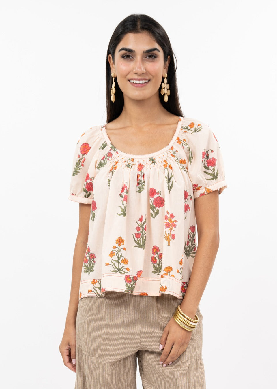 Ivy Jane Smock And Block Top ivory 