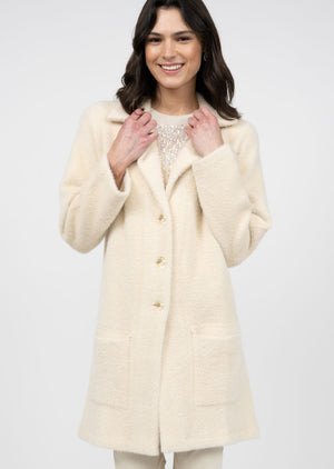 Ivy Jane Sweater Coat in ivory-front