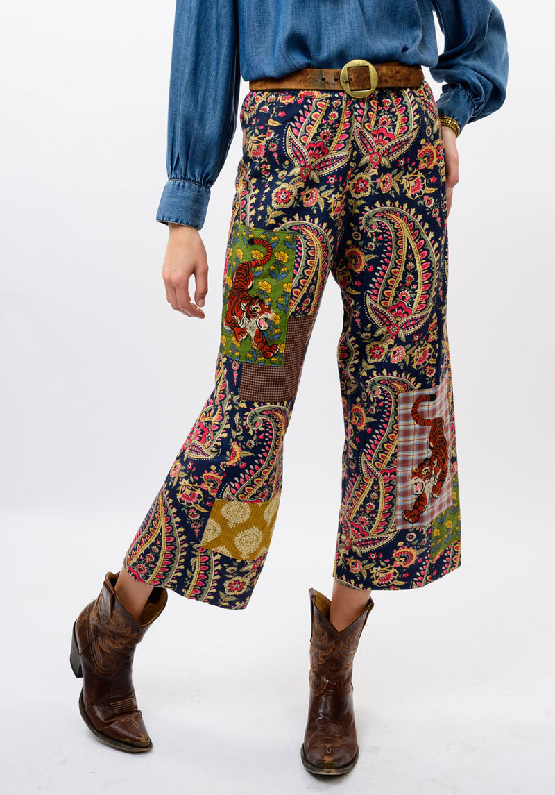 Ivy Jane Tiger Patch Barrel Pant