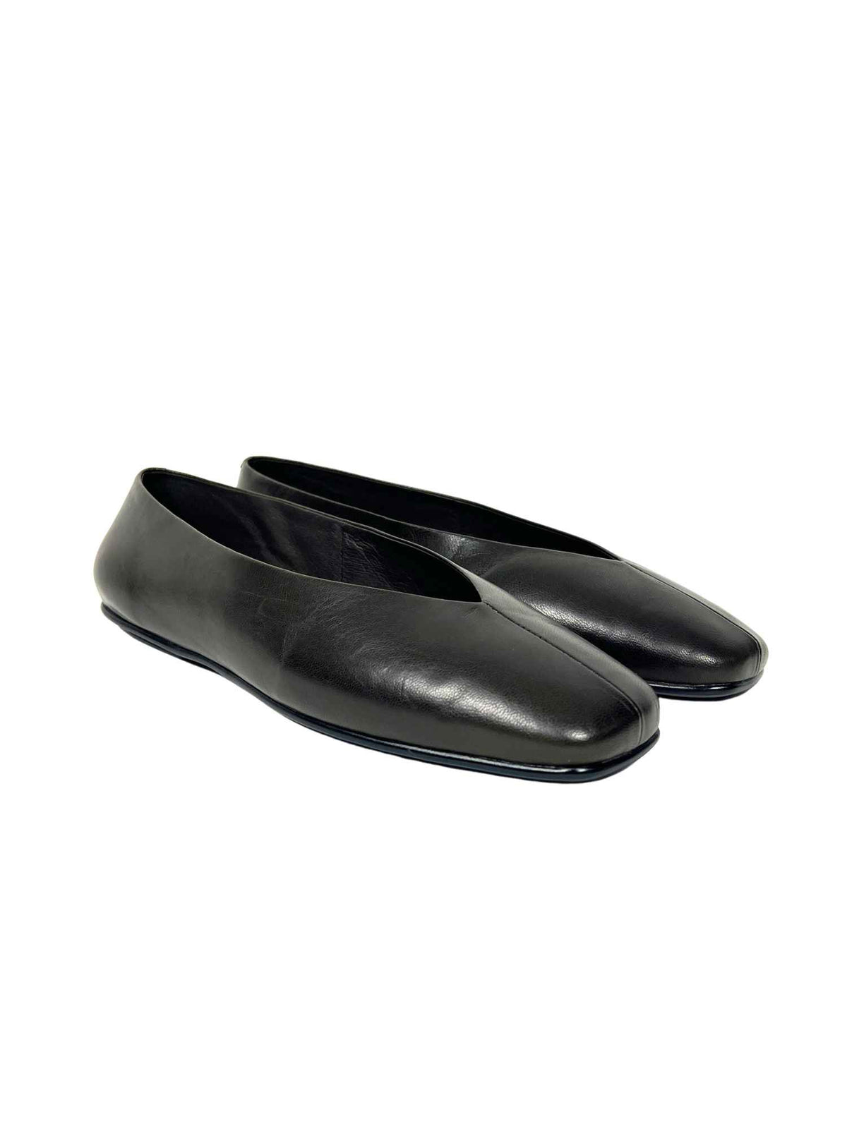 Jeffrey Campbell Fathom Square Toe Ballet Flat Olive