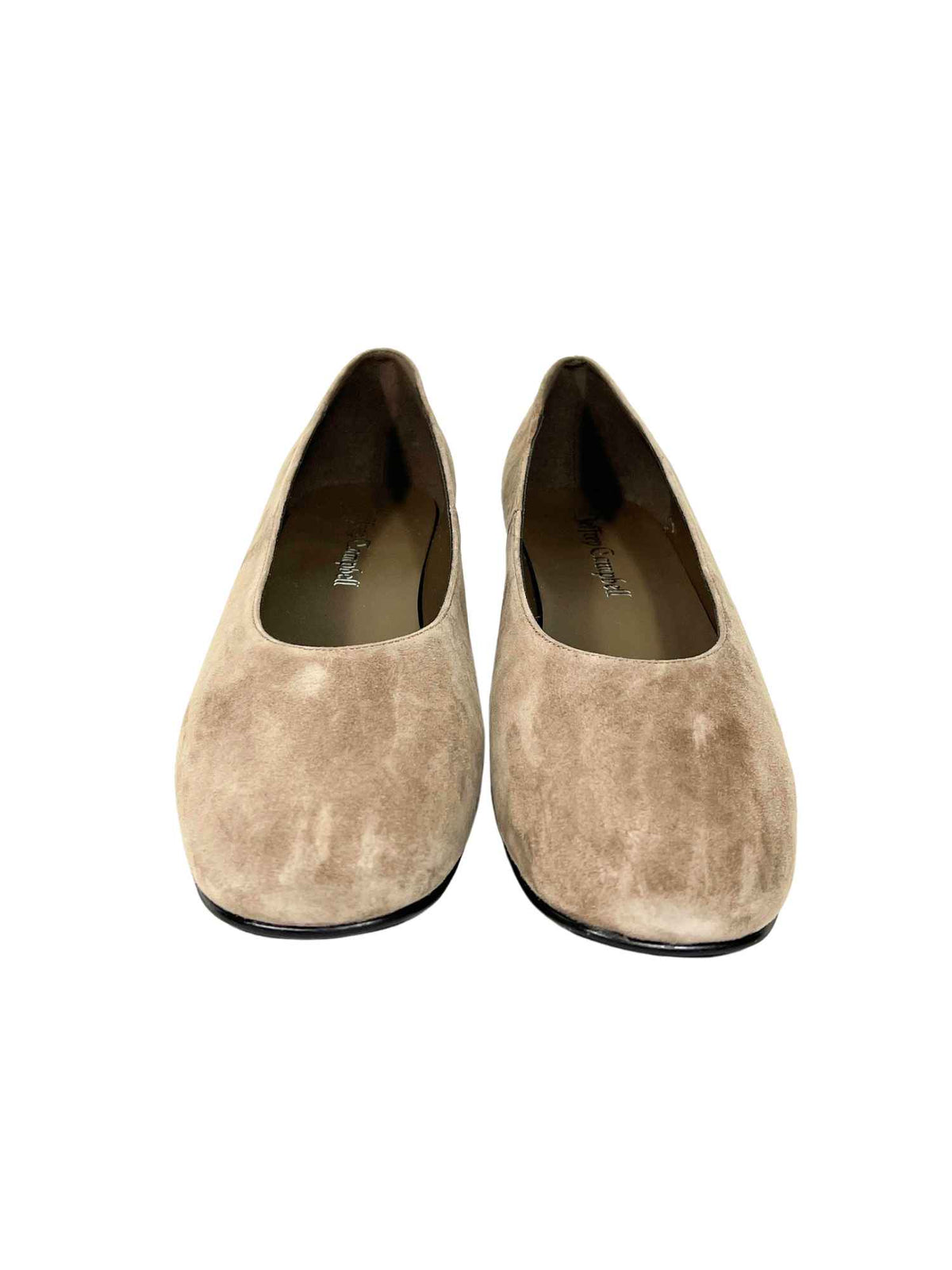 Jeffrey Campbell Trustee Block Heel Pump Taupe Suede