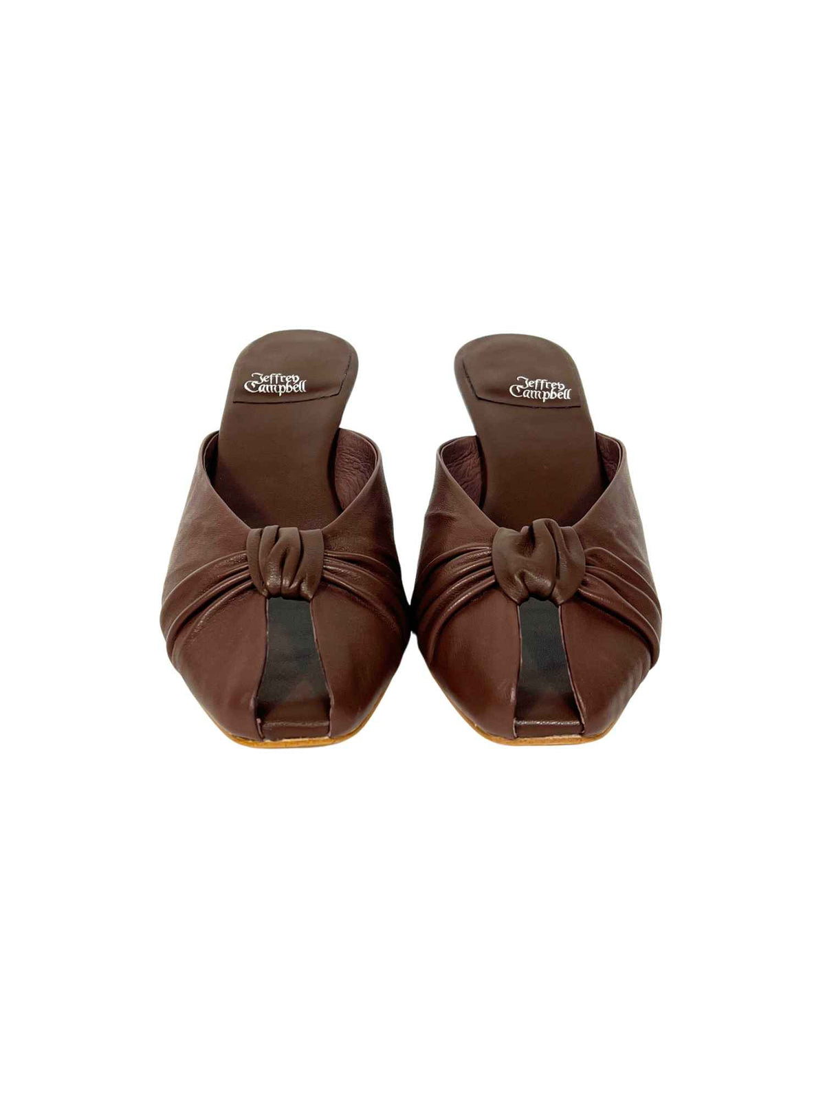 Jeffrey Campbell Twista L Knot Heeled Sandal Brown