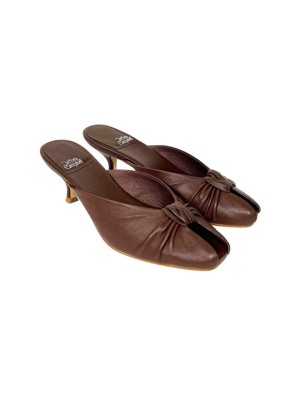 Jeffrey Campbell Twista L Knot Heeled Sandal Brown