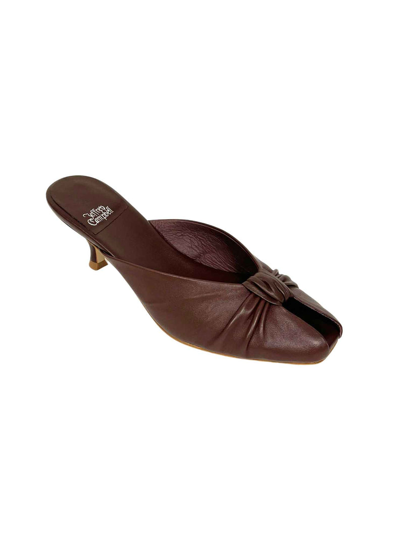 Jeffrey Campbell Twista L Knot Heeled Sandal Brown