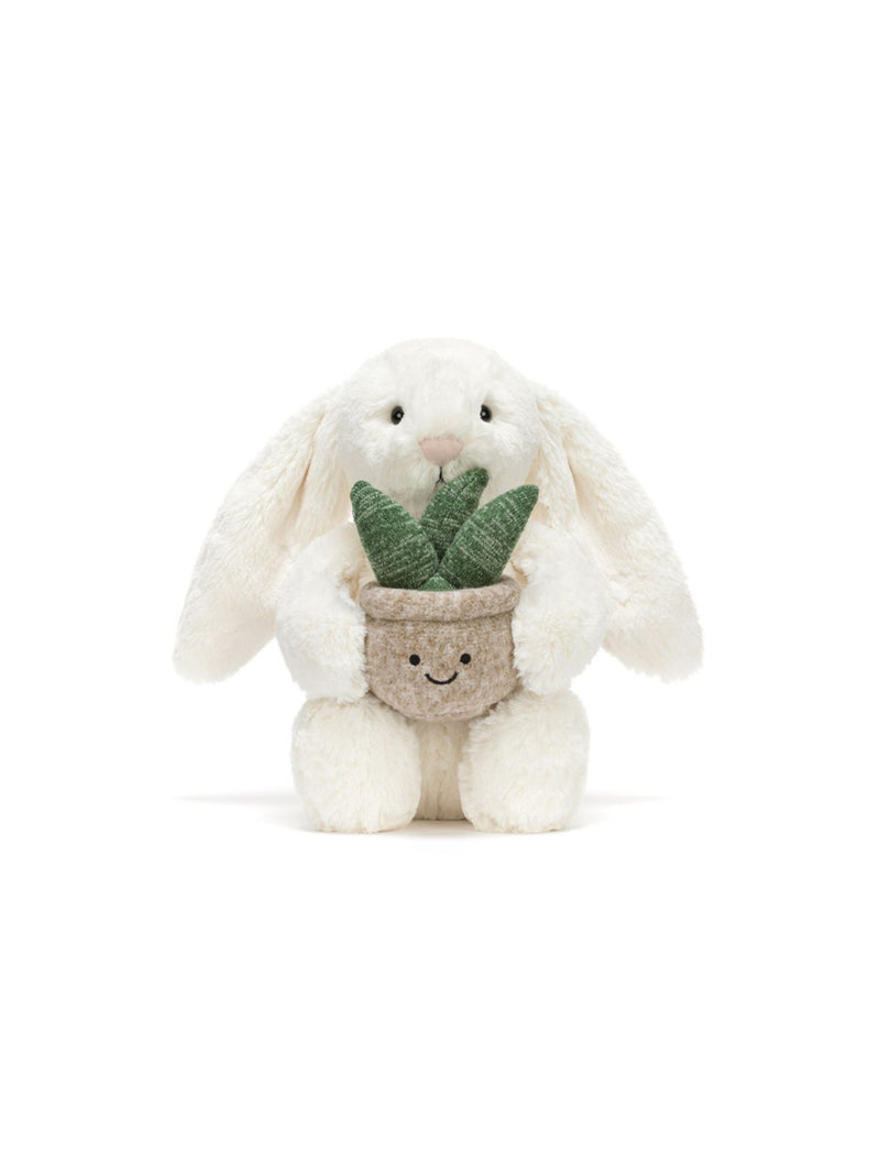 Jellycat Cream Bunny with Plant
