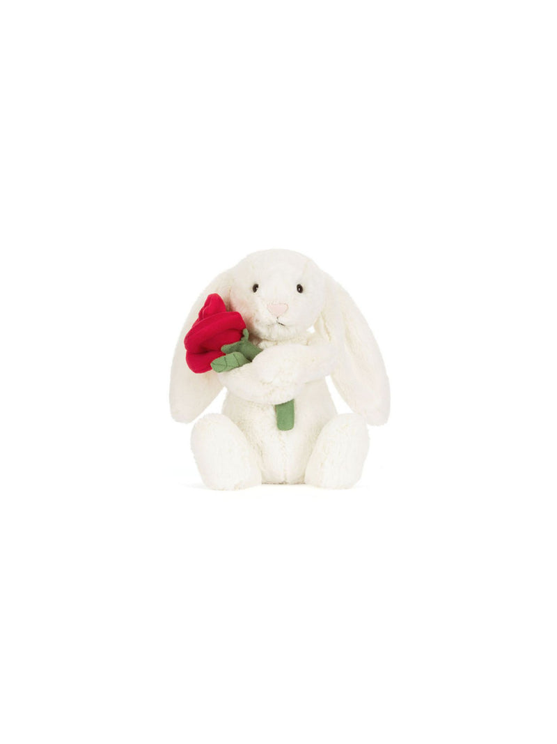 Jellycat Cream Bunny with Rose