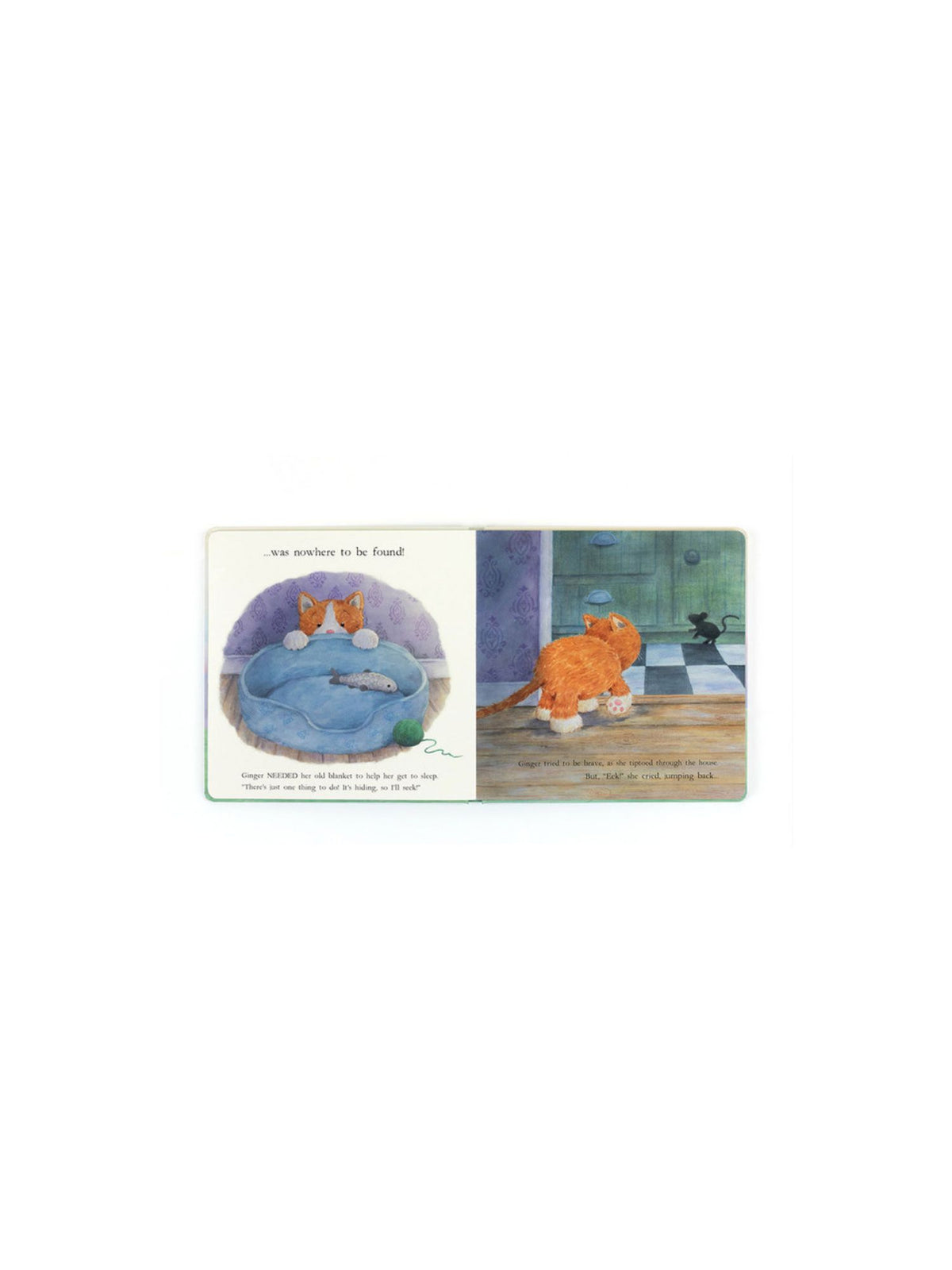 Jellycat Ginger The Courageous Kitten Book