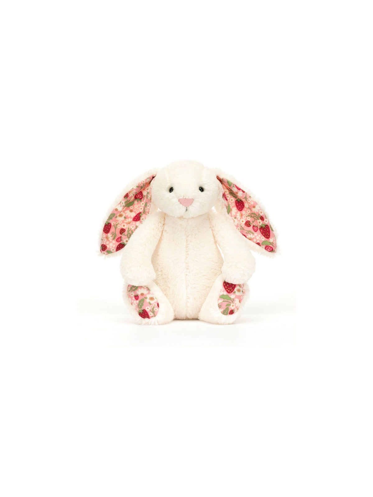 jellycat little blossom bunny in berry cream