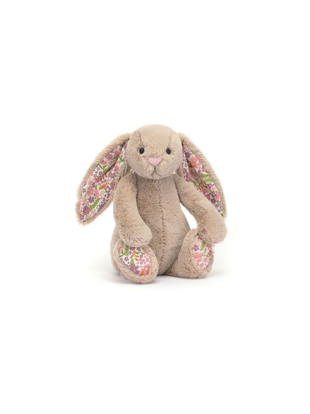 jellycat little blossom bunny in petal beige