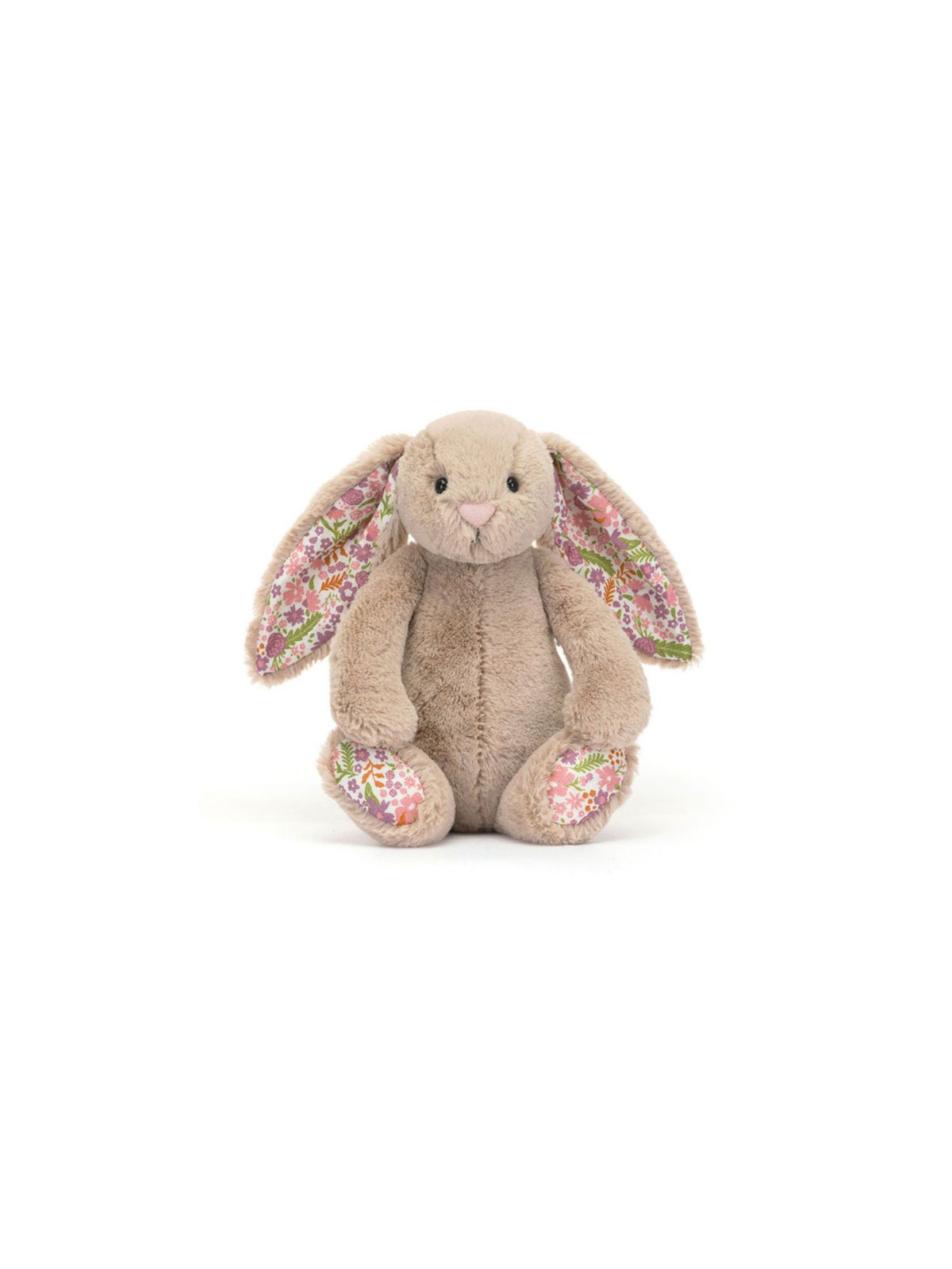 jellycat little blossom bunny in petal beige