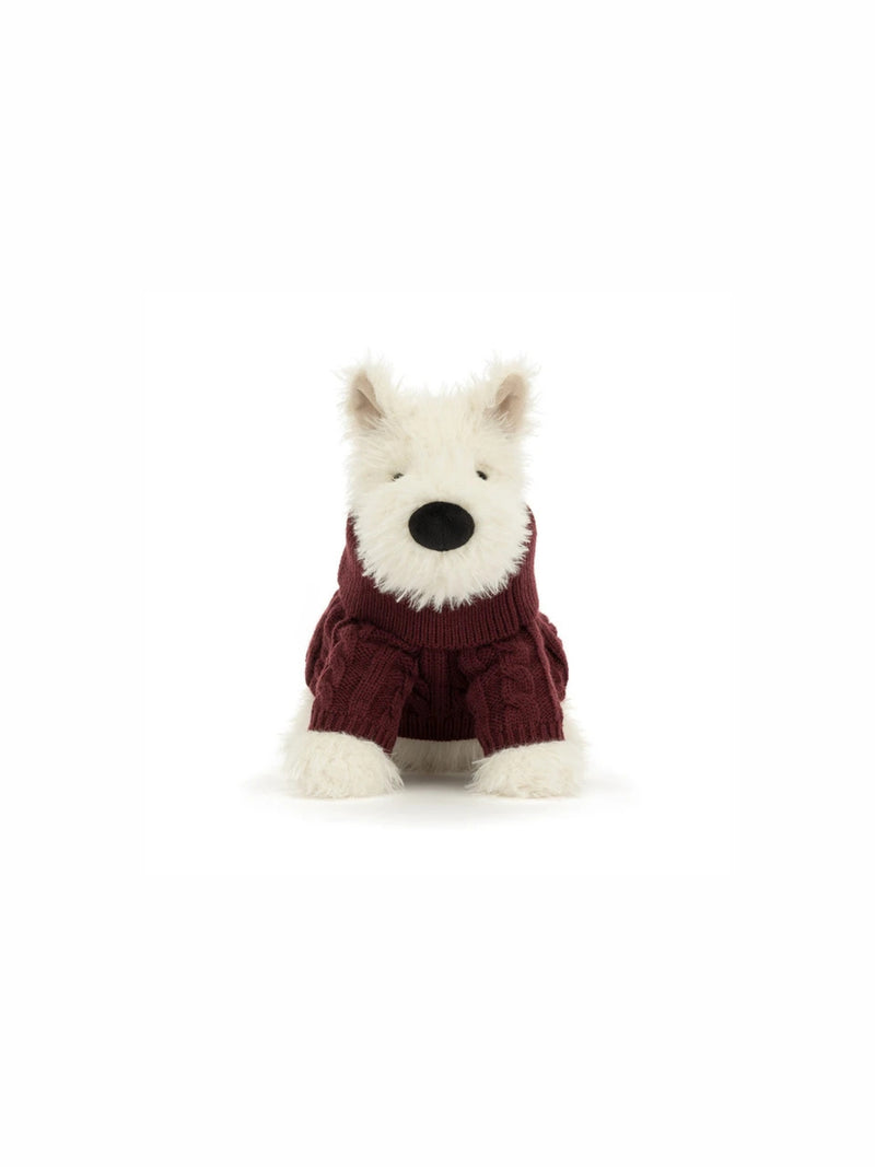 Jellycat Munro Scottie Dog "Winter Jumper'
