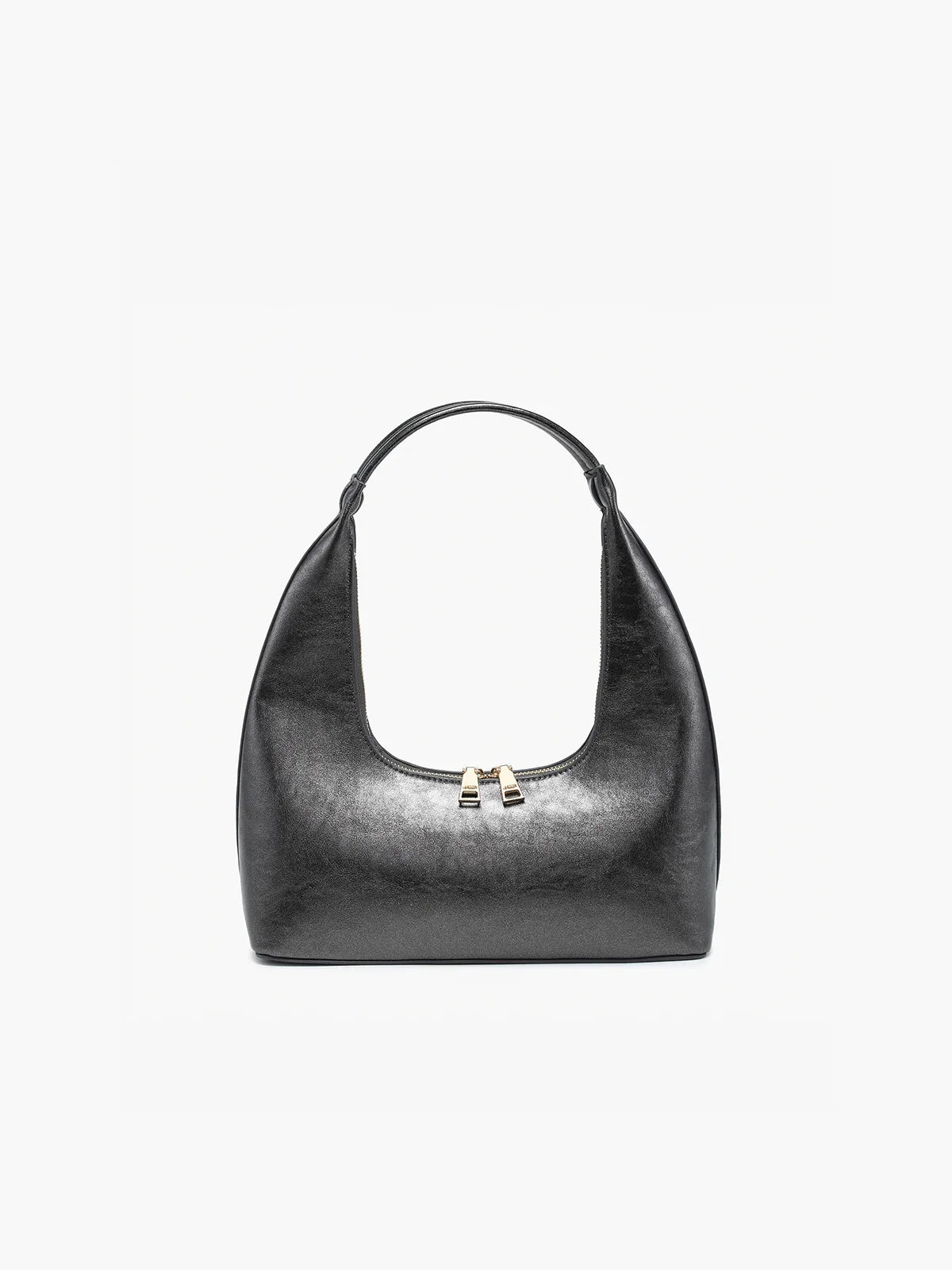 Jen & Co. Atlanta Metallic Shoulder Bag Gunmetal